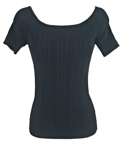 Top cotelé tissu légèrement extensible.